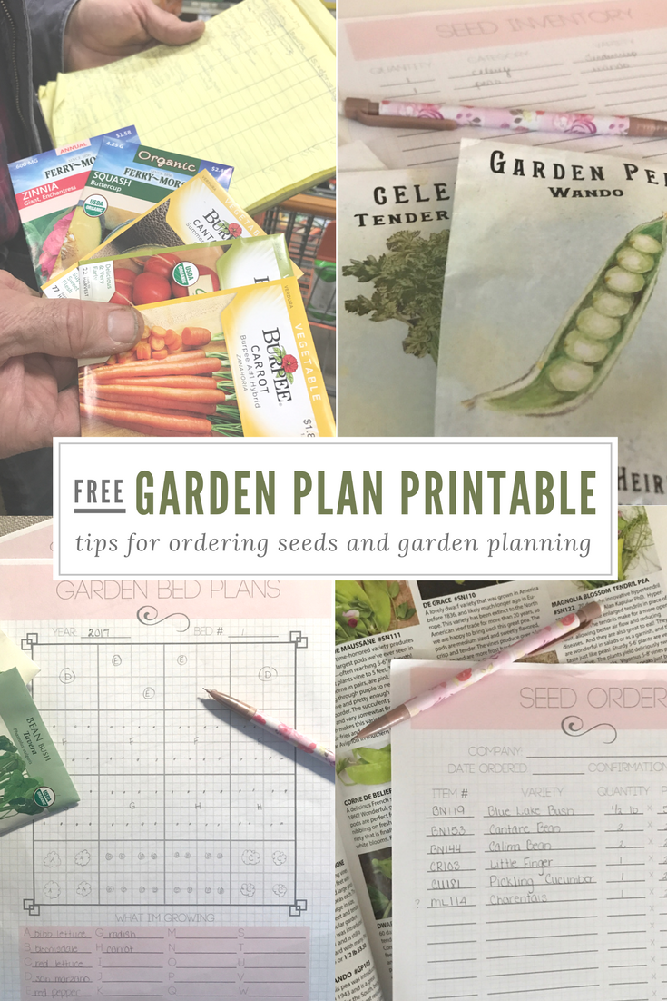 free printable printable garden planner