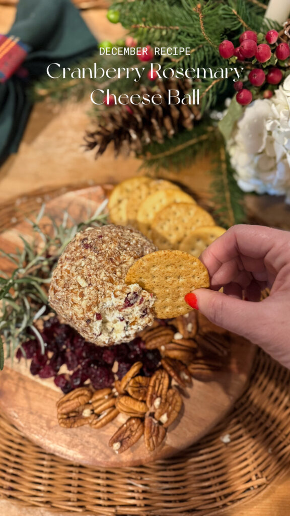 Cranberry Rosemary Cheese Ball Recipe